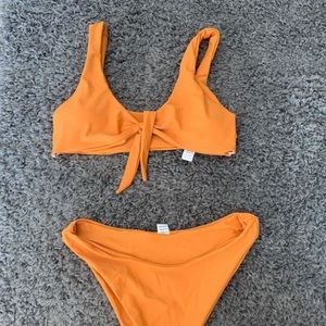 Orange bikini